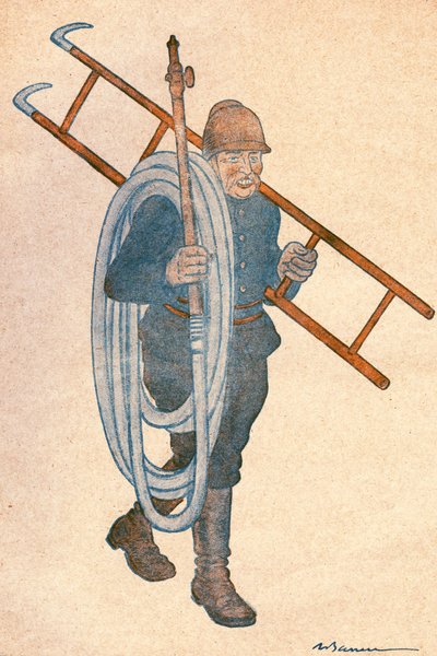 Joseph NOULENS (1864-1944), francia politikus. Adrien Barrere (1874-1931) rajza a FANTASIO számára, április 15-i 204. szám alkotó: Adrien Barrere