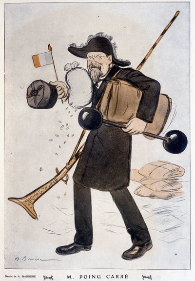 M. Faring Carré (rajzfilm Raymond Poincaré-ról) – Barrère, az 1912.02.01-i „” Fantasio”-ban alkotó: Adrien Barrere