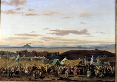 Setif elfoglalása Algériában az orléansi herceg csapatai által Adrien Dauzats (1804-1868) festménye 1839 Orleans, Szépművészeti Múzeum alkotó: Adrien Dauzats