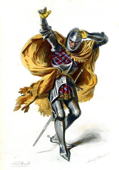 Szent Pál megtérése: Saulus, előadás VI. Károly francia király alatt. 1872 (metszet) alkotó: Adrien Emmanuel Marie