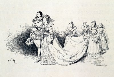 Riquet a la Houppe – Charles Perrault „A tündérmesékben”, Adrien Marie illusztrációi alkotó: Adrien Emmanuel Marie