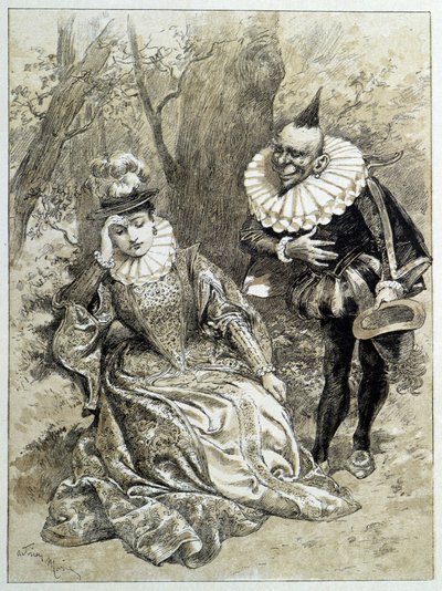 Riquet à la Houppe – Charles Perrault „” Tündérmesék” című filmjében, Adrien Marie illusztrációi alkotó: Adrien Emmanuel Marie