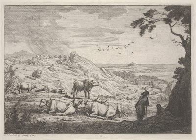 Táj tehenekkel alkotó: Adrien Manglard
