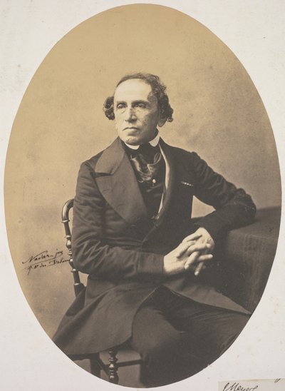 Giacomo Meyerbeer (1791-1864) portréja alkotó: Adrien Tournachon
