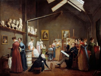 Kilátás Abel de Pujol festő műterméből alkotó: Adrienne-Marie Grandpierre-Deverzy