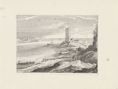 Tengeri táj egy torony romjaival alkotó: Aegidius Sadeler (II) (attributed to)