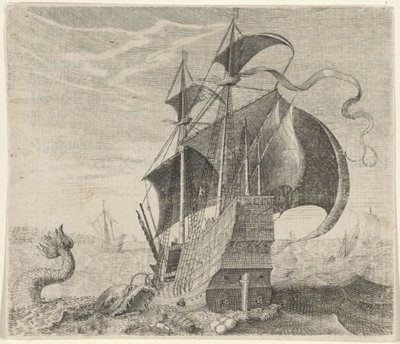 Mese a hajóról és a bálnáról alkotó: Egidius  Sadeler (II)