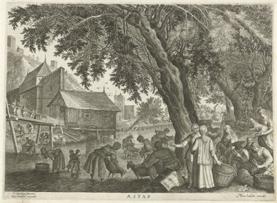 Nyár Aestas (cím a tárgyon) A négy évszak (sorozat címe) alkotó: Egidius  Sadeler (II)