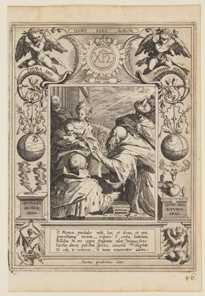 A bölcsek imádása alkotó: Aegidius Sadeler II