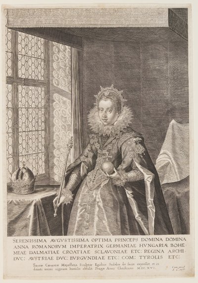 Anna, Mátyás császár felesége alkotó: Aegidius Sadeler II