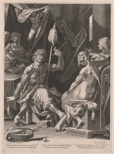 Herkules és Omphale alkotó: Aegidius Sadeler II