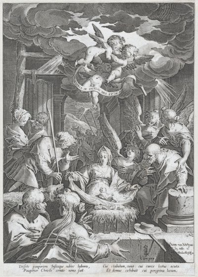 Születés, 1588. alkotó: Aegidius Sadeler II