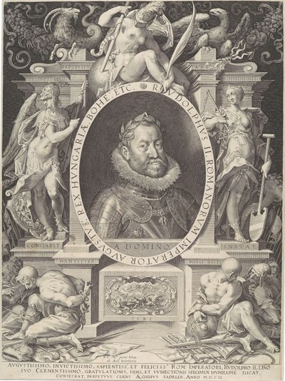 II. Rudolf portréja, 1603. alkotó: Aegidius Sadeler II