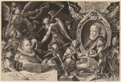 Bartholomaeus Spranger és néhai felesége Christina Muller alkotó: Aegidius Sadeler II, after Bartholomaeus Spranger