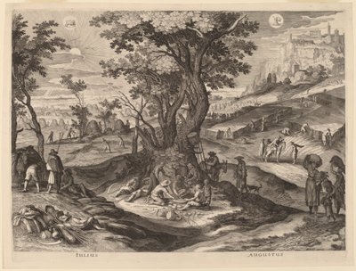 július és augusztus alkotó: Aegidius Sadeler II after Paul Bril