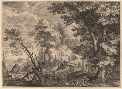 Erdei jelenet alkotó: Aegidius Sadeler II after Roelandt Savery
