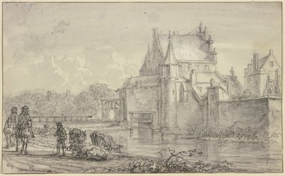 A régi delfti kapu Rotterdamban alkotó: Aelbert Cuyp