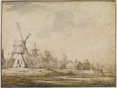 Tájkép malmokkal alkotó: Aelbert Cuyp