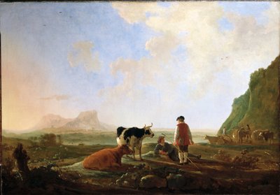 Pásztorok tehénnel alkotó: Aelbert Cuyp