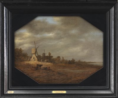 Táj szélmalmok alkotó: Aelbert Cuyp