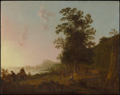 Táj meneküléssel Egyiptomba alkotó: Aelbert Cuyp