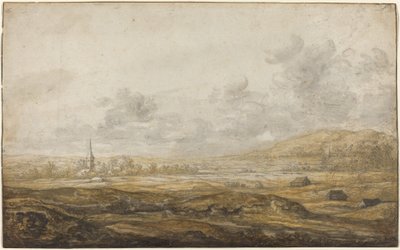 Panorámás táj a Rajna mentén alkotó: Aelbert Cuyp