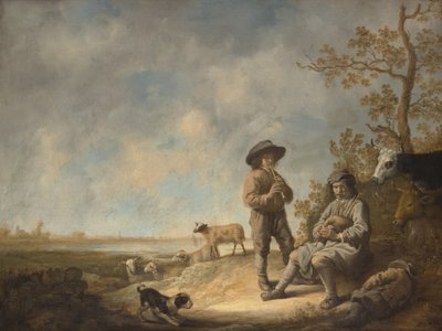 Piping Shepherds, kb. 1643-44. alkotó: Aelbert Cuyp