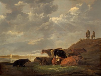 Folyói táj tehenekkel alkotó: Aelbert Cuyp