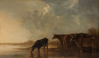 Folyó tájkép tehenekkel alkotó: Aelbert Cuyp