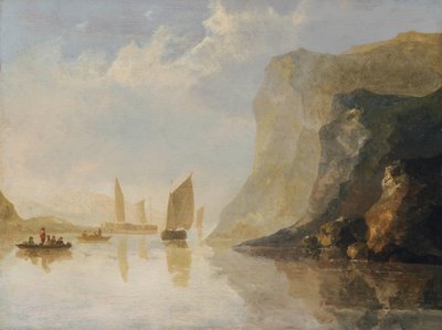 Folyami táj csónakokkal alkotó: Aelbert Cuyp