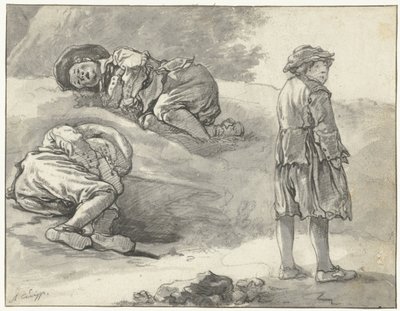 Három tanulmány egy kis pásztorról alkotó: Aelbert Cuyp