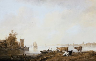 Kilátás a Maasra Dordrecht közelében alkotó: Aelbert Cuyp