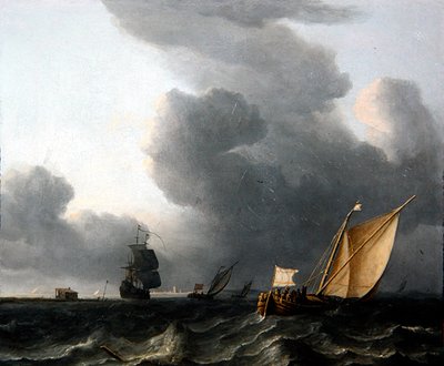 Két holland Smalschip és egy háborús ember (olaj, vászon) alkotó: Aernout Smit
