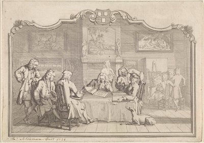 Szent Lukács céhe Dordrechtben, 1736 alkotó: Aert Schouman