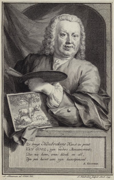 Jan van Gool portréja alkotó: Aert Schouman