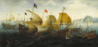 Az 1587-es cadizi csata alkotó: Aert van Antum