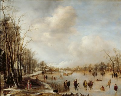 Téli táj, 1645 alkotó: Aert van der Neer