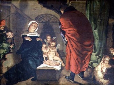 Betlehem (olaj, vászon) alkotó: Aertgen Claesz van Leyden