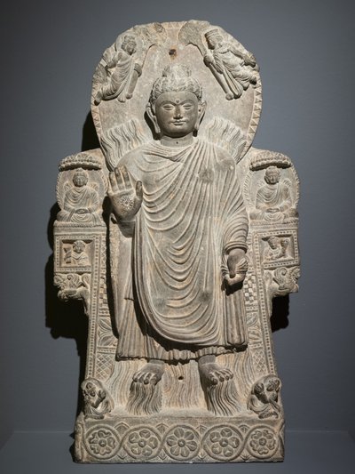 Buddha a nagy csodával alkotó: Afghan School