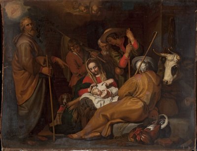 Lengyel:  Pokłon pasterzy A pásztorok imádása alkotó: after Abraham Bloemaert