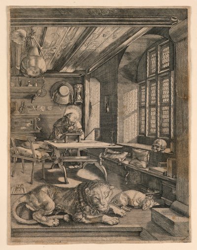 Szent Jeromos tanulmányában alkotó: After Albrecht Dürer