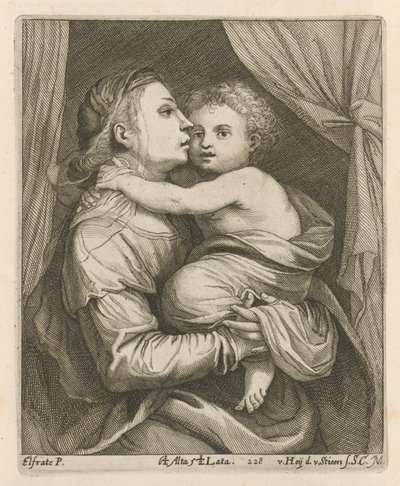 Madonna és gyermeke alkotó: After David Teniers the Younger