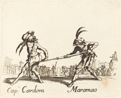 pasas. Cardoni és Maramao alkotó: After Jacques Callot