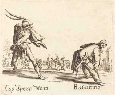 Cap. Spessa Monti és Bagattino alkotó: After Jacques Callot