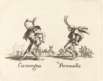 Cucorongna és Pernoualla alkotó: After Jacques Callot