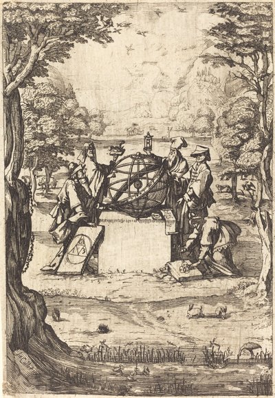 A Szent Kozmológia homlokzata (Cím asztrológusokkal) alkotó: After Jacques Callot