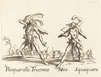 Pasquariello Truonno és Meo Squaquara alkotó: After Jacques Callot