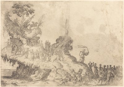 A Parnasszus-hegy úszója alkotó: After Jacques Callot