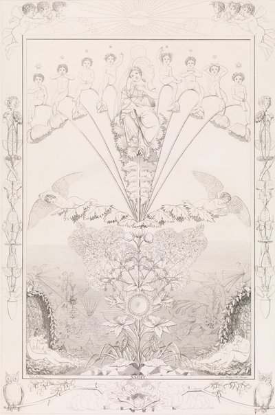 Éjszaka, A napszakok sorozatból, 1807. alkotó: After Philipp Otto Runge