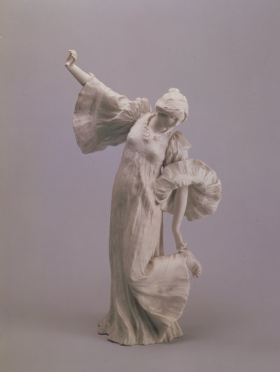 Táncos, asztal közepéről, Sevres, 1900 (keksz) alkotó: Agathon Leonard